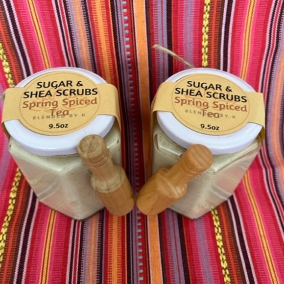 **SALE PRICE** Sugar & Shea Scrubs - Spring Spiced Tea - 9.5 oz - Picture 2 of 6